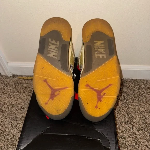 Jordan 5 Retro Off-White Sail Size 9 Virgil Abloh